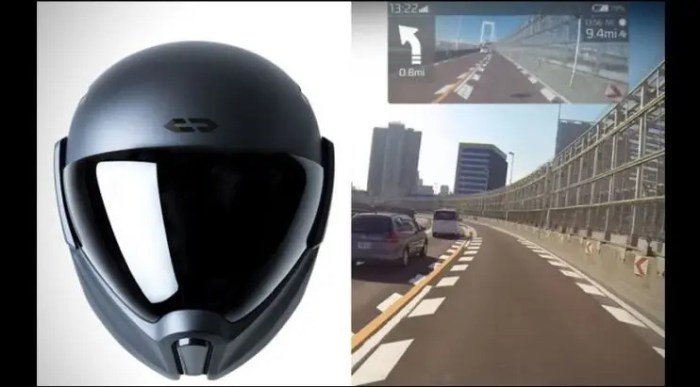 Sosok Helm Pintar untuk Masa Depan - Otomotif Liputan6.com Helm Pintar dengan HUD Diperkenalkan di Indonesia