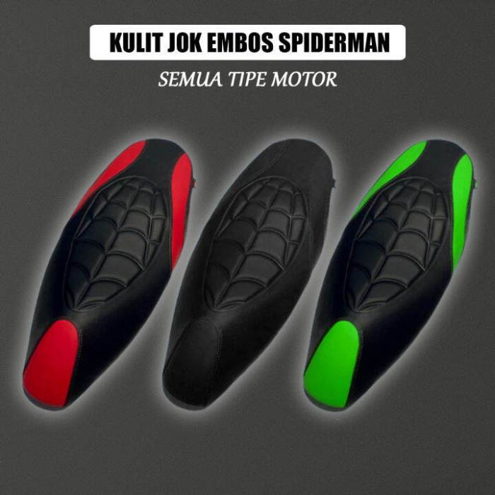 Kulit Jok Motif Spiderman / Kulit Jok Motor custom motif timbul ... Rekomendasi Jok Kulit Custom Terbaik Tahun Ini