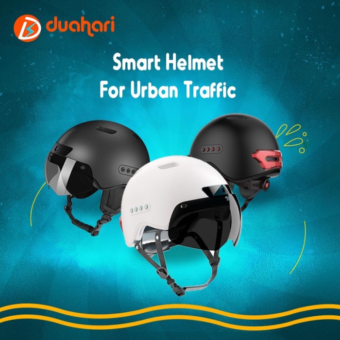 Jual Smart Helmet for Urban Traffic Tahan Air dengan Lampu Sensor ... Helm Pintar dengan HUD Diperkenalkan di Indonesia