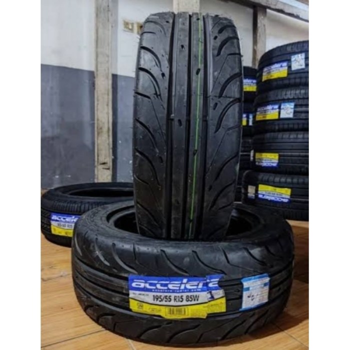 Jual ban mobil R15 195/55R15 semi slick accelera 651 sport | Shopee ... Rekomendasi Ban Semi Slick untuk Mobil Harian