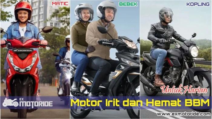 Motor Paling Irit dan Hemat Bensin Versi Matic Kopling Bebek Tips Memilih Motor Harian yang Irit dan Kuat