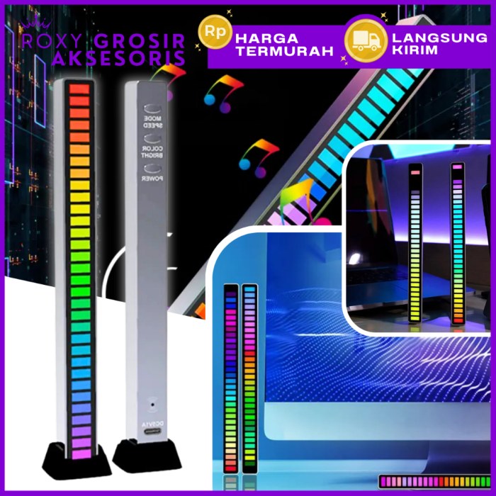Jual Lampu RGB Musik RGB Bar Strip Audio Indicator / Lampu RGB Strip ...